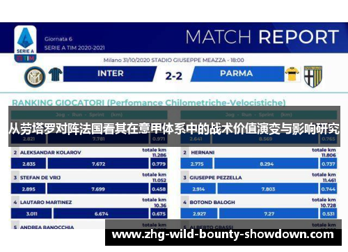从劳塔罗对阵法国看其在意甲体系中的战术价值演变与影响研究