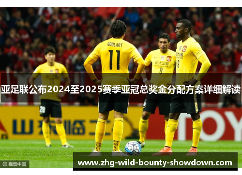亚足联公布2024至2025赛季亚冠总奖金分配方案详细解读